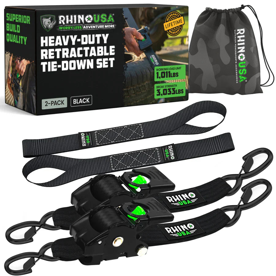 Rhino Retractable Ratchet Straps