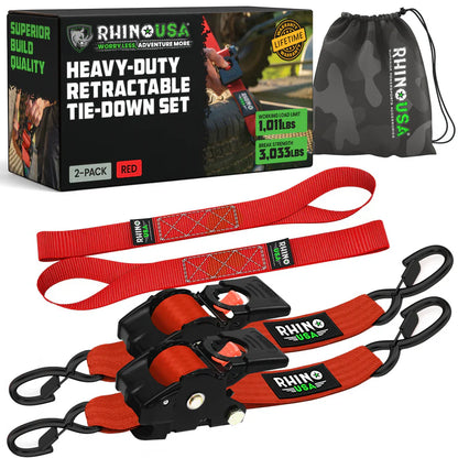 Rhino Retractable Ratchet Straps
